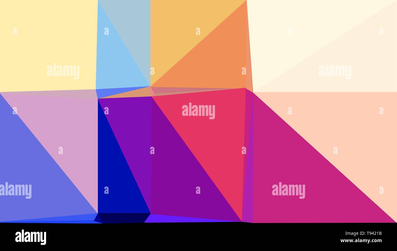Résumé Contexte géométrique avec des triangles et de biscuit, bleu royal et medium violet rouge. Pour imprimer des affiches, bannières, fond d'écran ou de texture. Banque D'Images