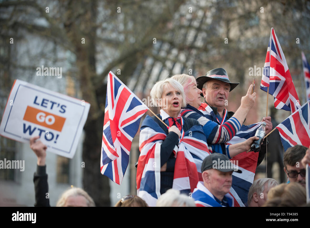 29 mars 2019 Le jour où l'Angleterre avait pour but de permettre à l'UE. La place du parlement a vu une manifestation et un rassemblement par le groupe désigne le congé Congé Banque D'Images