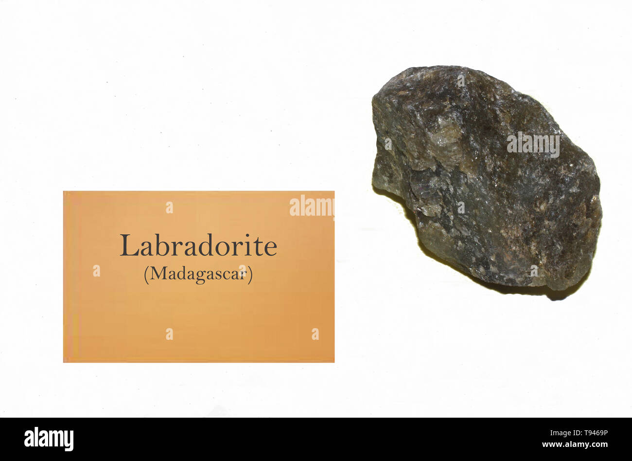 Rock Labradorite de Madagascar close-up Banque D'Images