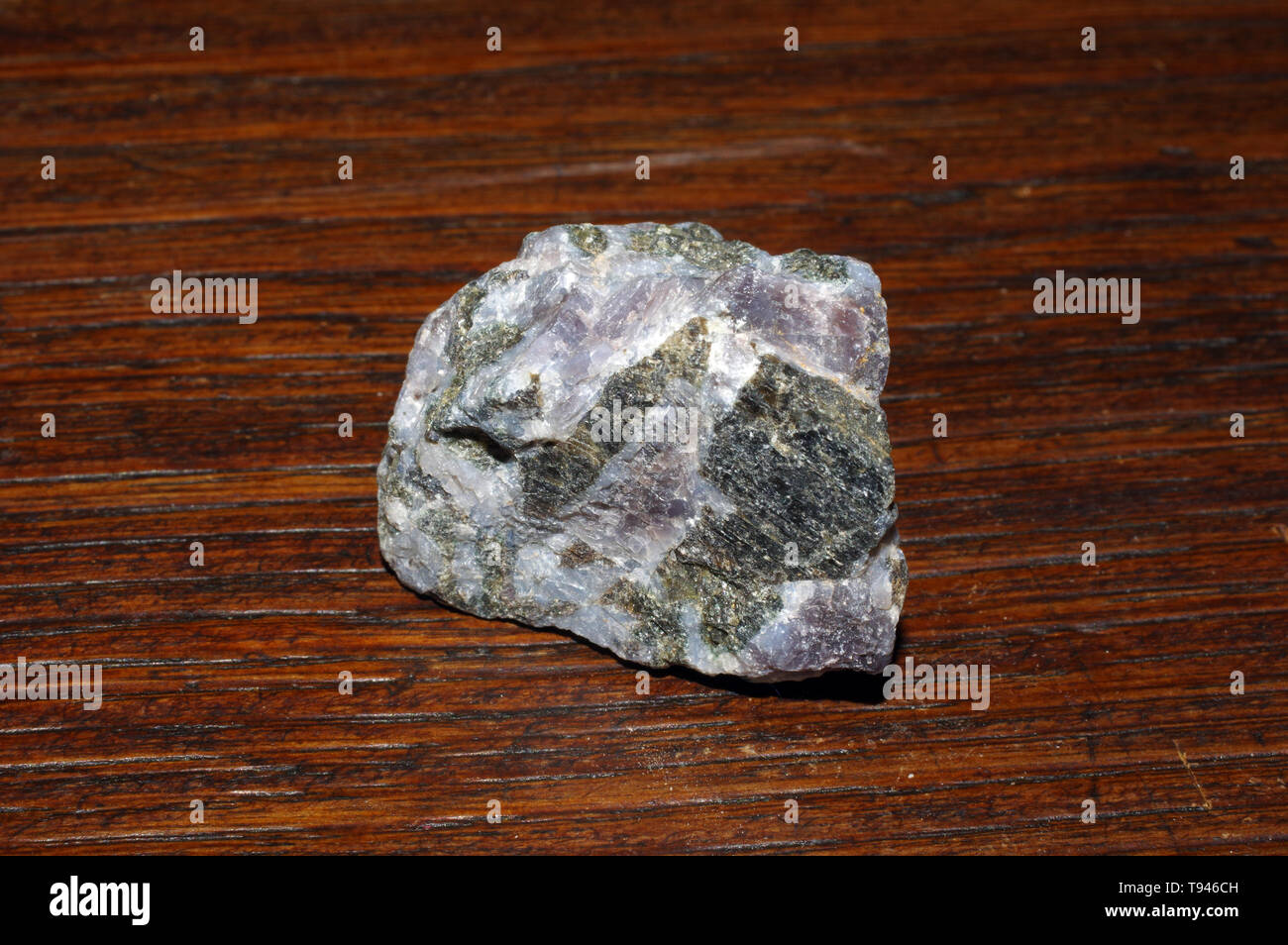 Rock de gabbro de Madagascar isolated close-up Banque D'Images
