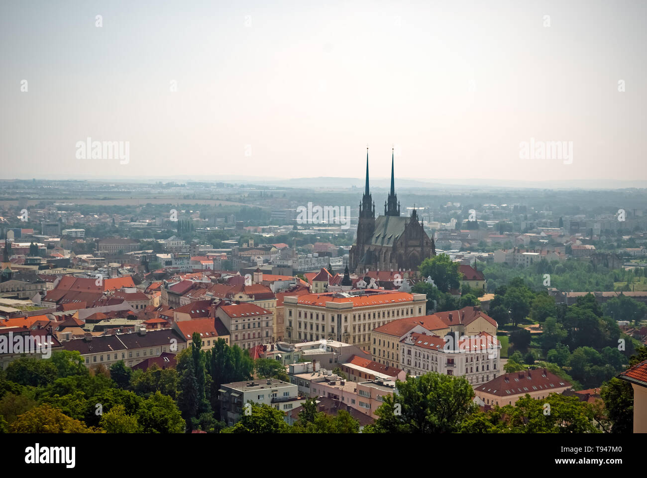 Brno (allemand : Brünn) en République Tchèque Banque D'Images