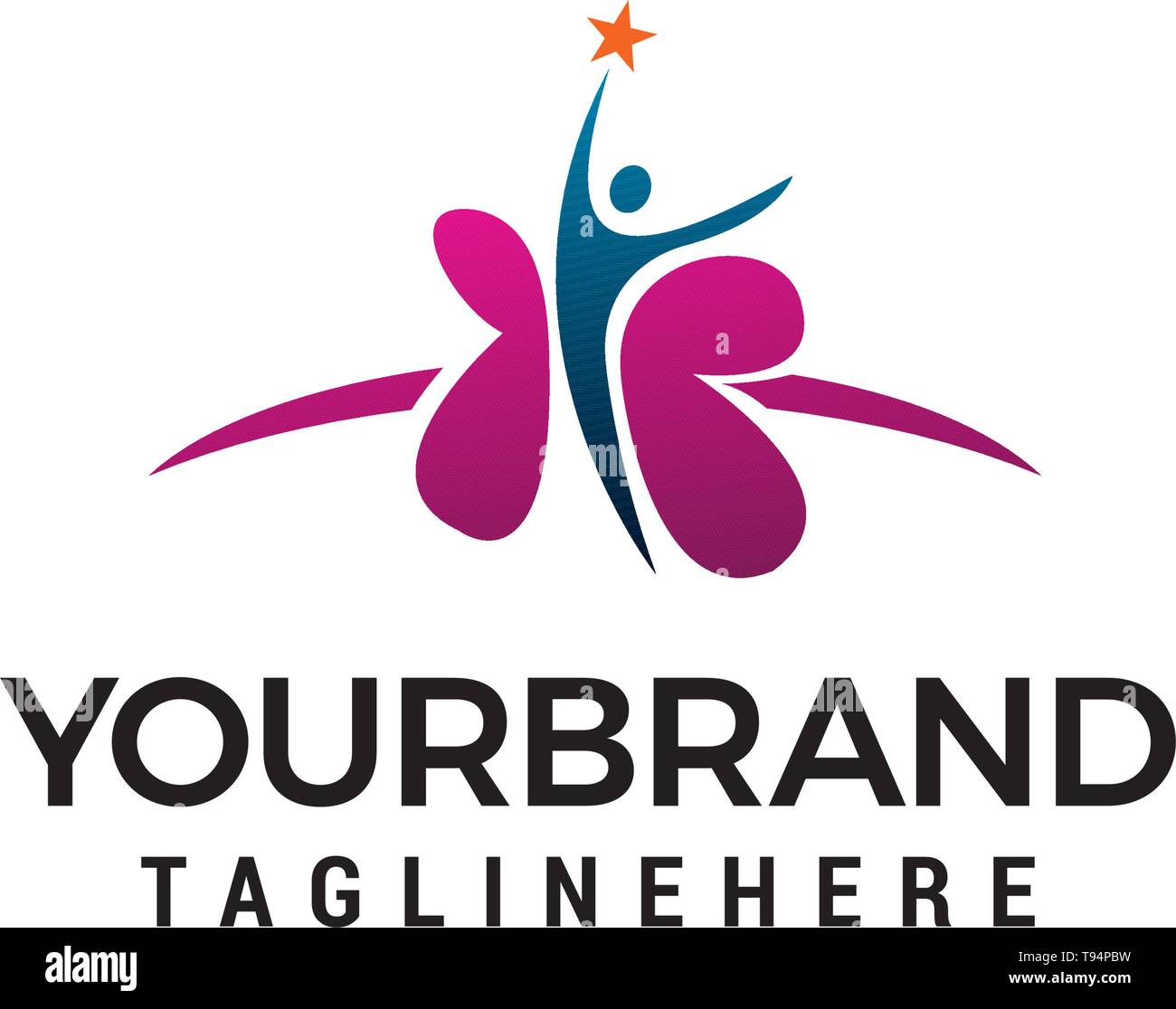 Santé médical personnes concept design de logo template vector Illustration de Vecteur