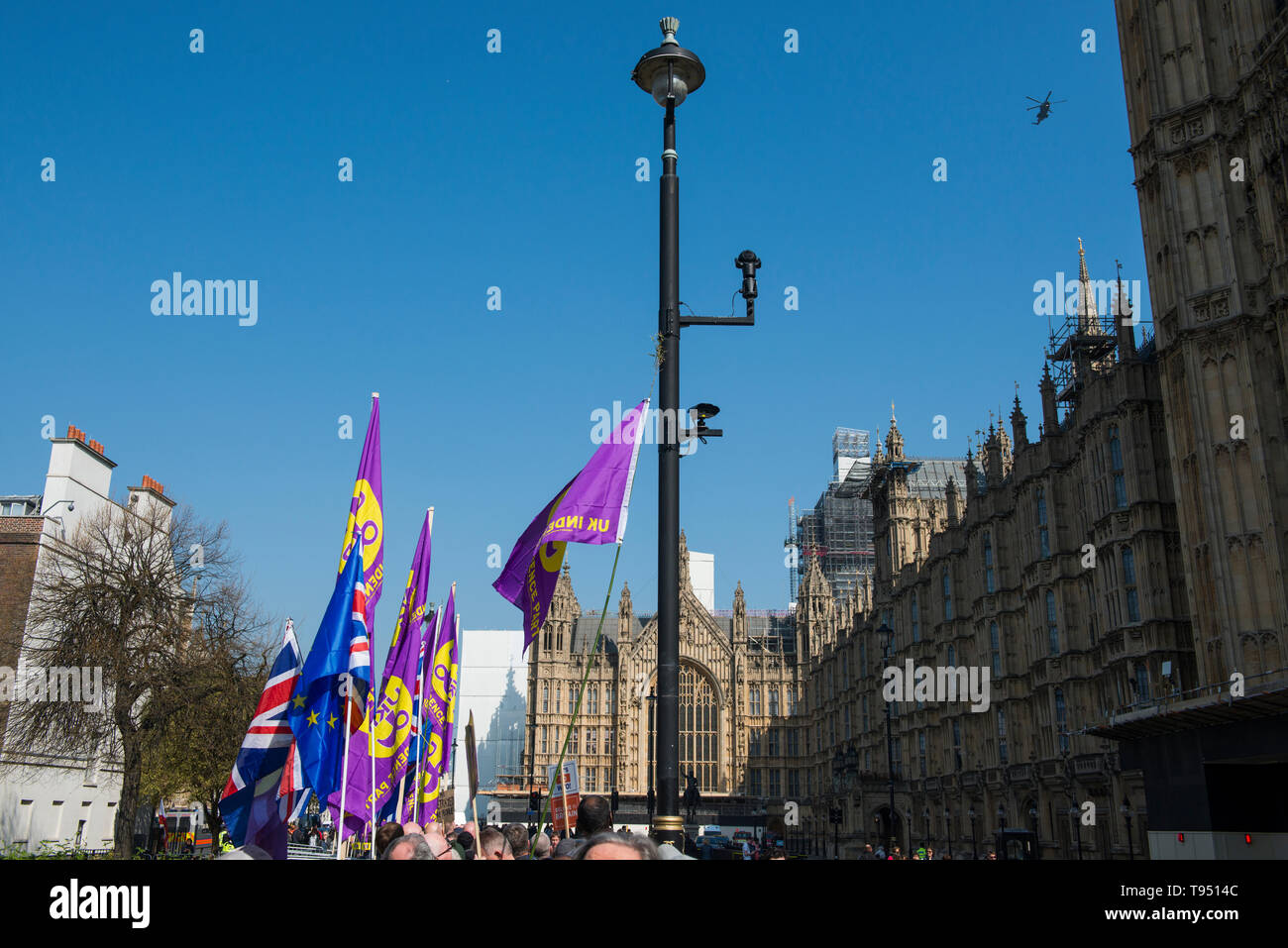 29 mars 2019 Le jour où l'Angleterre avait pour but de permettre à l'UE. La place du parlement a vu une manifestation et un rassemblement par le groupe désigne le congé Congé Banque D'Images