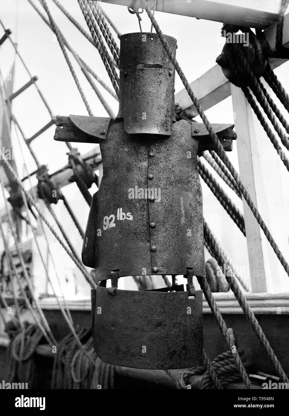 Un navire prison, souvent plus précisément décrit comme une prison, Hulk est un nouveau ou un ancien navire de mer qui a été modifié pour devenir un lieu de détention de fond pour les détenus, prisonniers de guerre ou internés civils. Le succès a été une prison australienne, navire construit en 1840 à Natmoo, Birmanie, Cockerell & Co. de Calcutta. Après avoir initialement trading autour du sous-continent indien, elle a été vendu à des propriétaires de Londres et effectue trois voyages avec les émigrés en Australie dans les années 1840. Banque D'Images