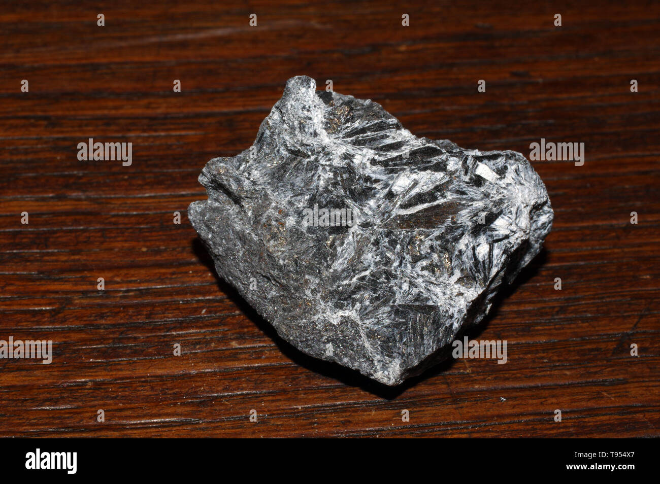 Rock Ludwigite de Madagascar isolated close-up Banque D'Images