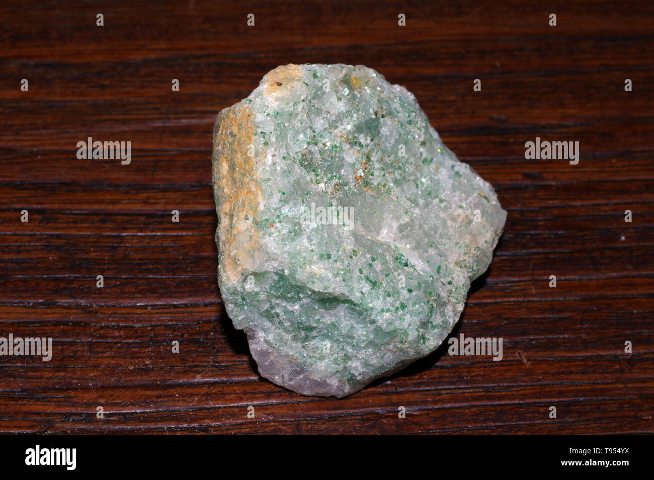 Fuchsite isolés de Madagascar rock close-up Banque D'Images