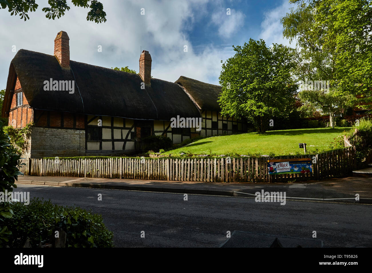 Anne Hathaway's cottage anglais, Shottery historique près de Stratford sur Avon, dans le Warwickshire, Angleterre, Royaume-Uni, Europe Banque D'Images