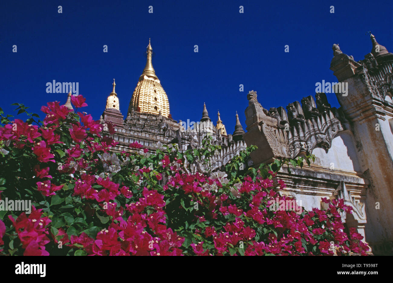 Le Myanmar. Bagan. Ananda Temple. Circa 1105 AD. Banque D'Images