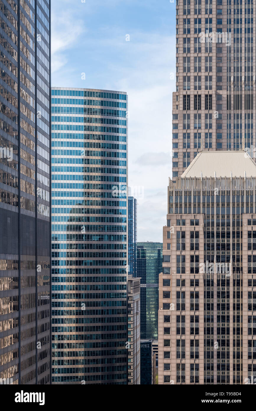 Bâtiments dans le centre-ville de Chicago Banque D'Images