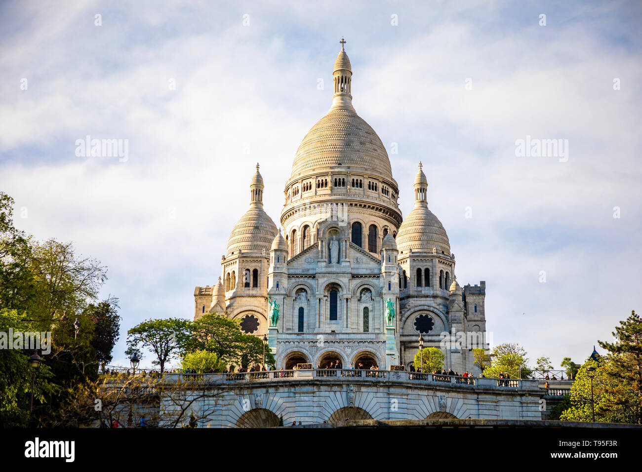 Paris, France - 24.04.2019 : basilique du Sacré Cœur à Montmartre à Paris, France Banque D'Images