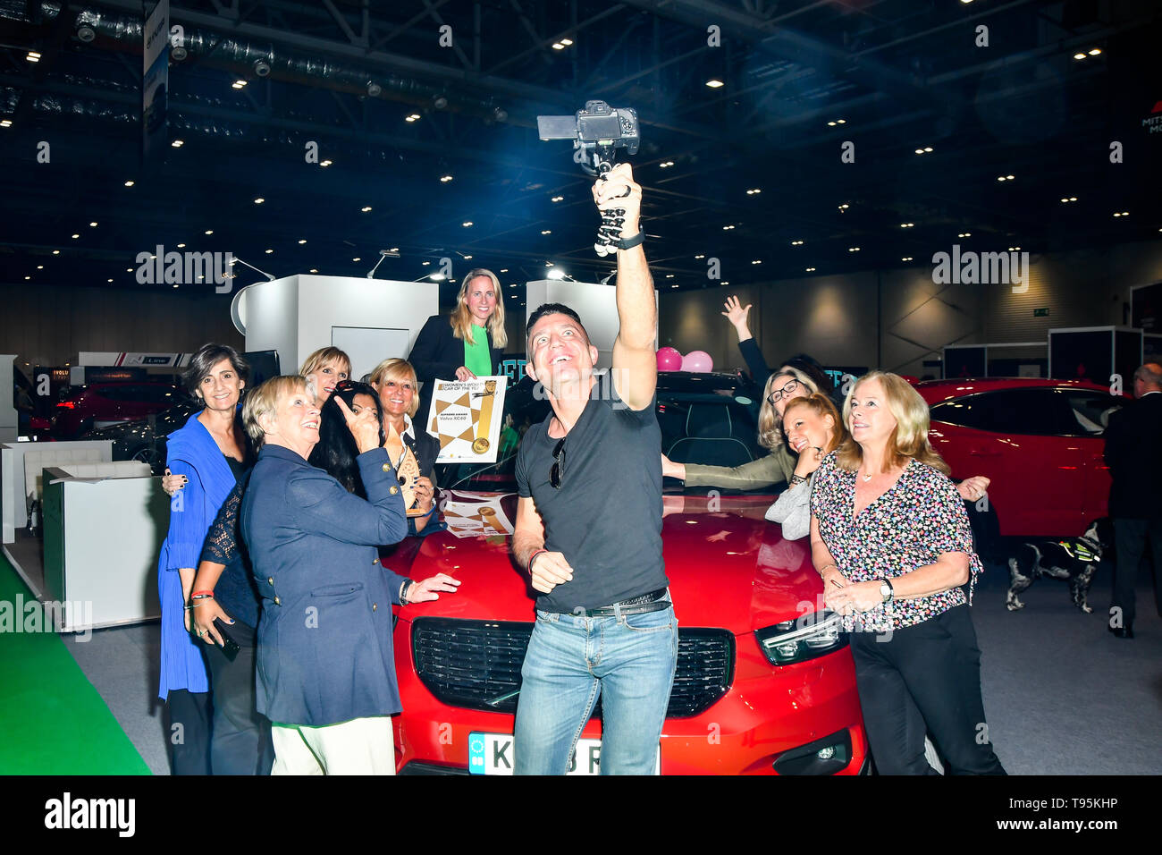 Excel London, UK. 16 mai 2019. Les femmes journalistes automobile de 11 pays assistent à la London Motor & Tech Show‎ journée d'ouverture le 16 mai 2019, à l'Excel London, UK. Credit Photo : Alamy/Capital Live News Banque D'Images