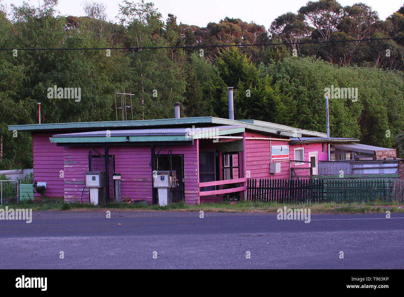 Visiter l'Australie. Station-service d'essence abandonnés en Nouvelle Galles du Sud, Australie Banque D'Images