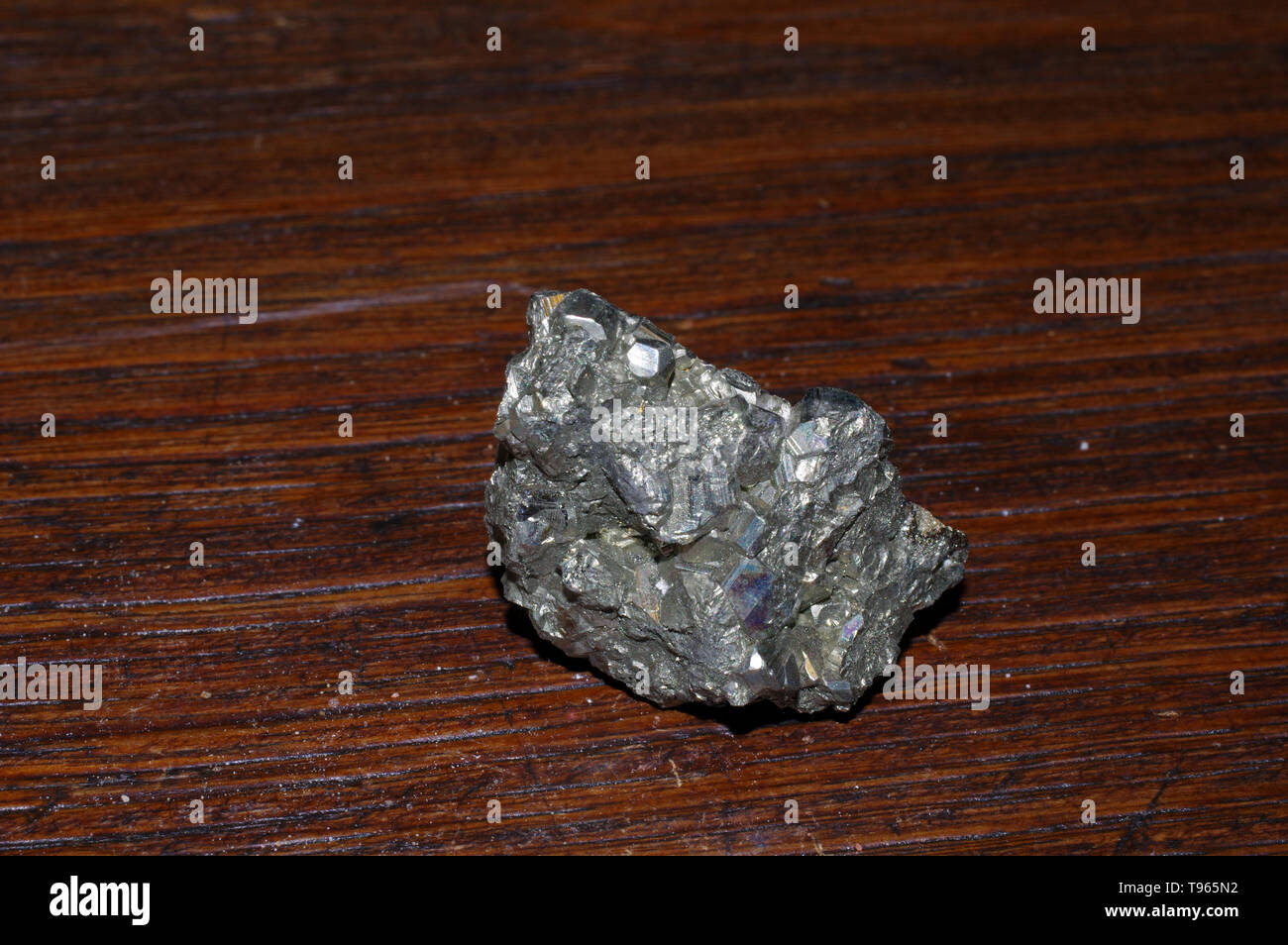 Rocher de la pyrite Perù isolated close-up Banque D'Images