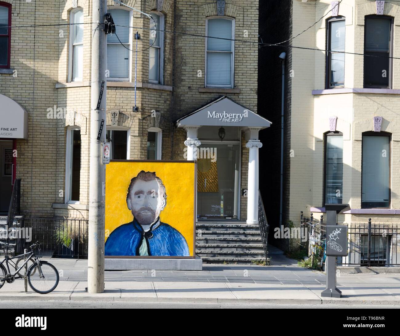 Une galerie d'art en face extérieure de la Art Gallery of Ontario à Toronto, Ontario. Banque D'Images