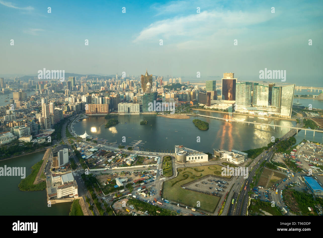 Image de Macao (Macao), Chine. Hôtel gratte-ciel et des capacités au centre-ville de casino à Macao (Macao). Banque D'Images