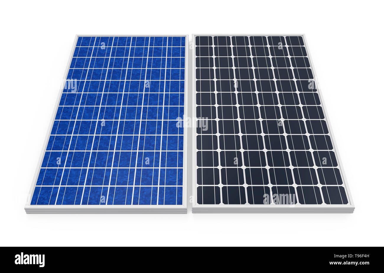 Isolés panneau solaire Banque D'Images