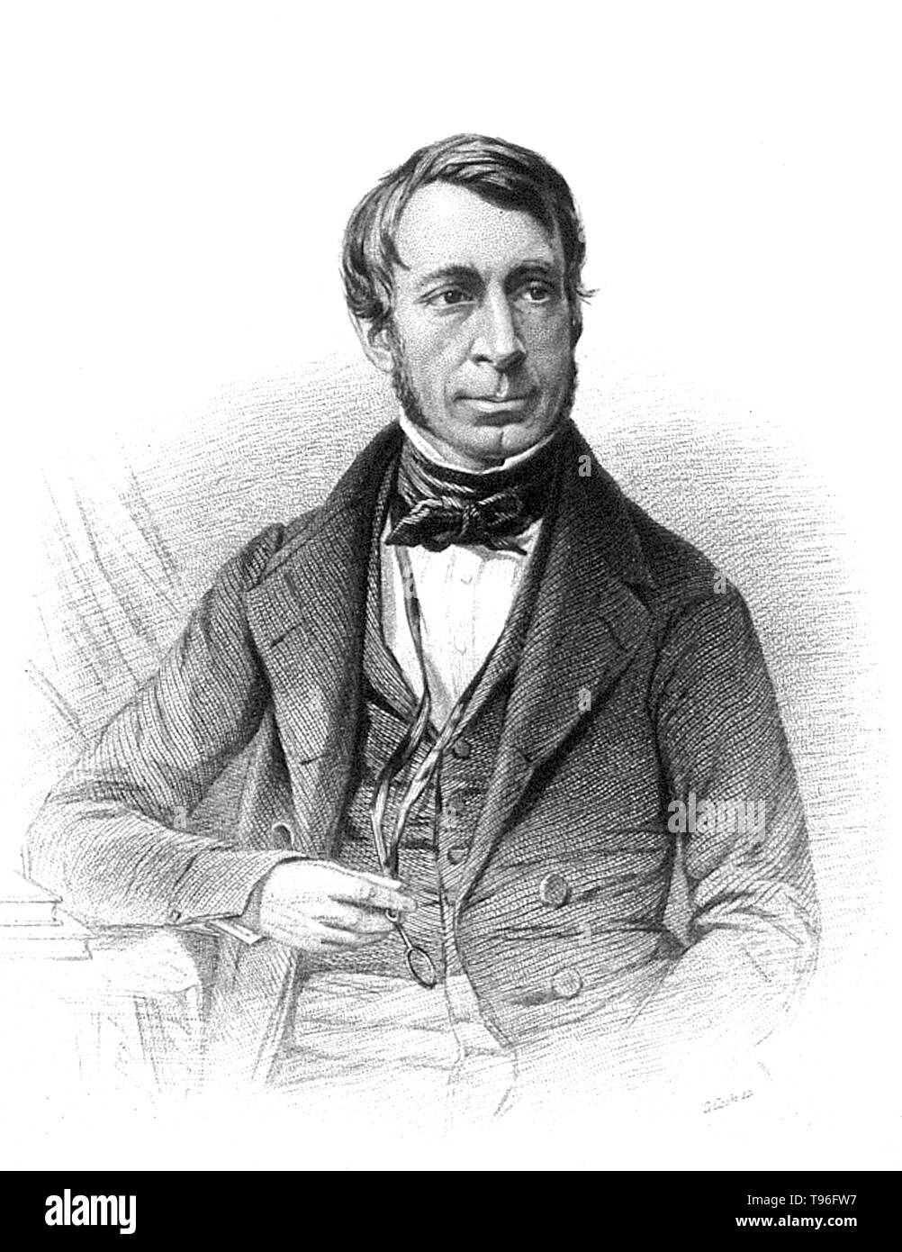 George Biddell Airy (27 juillet 1801 - 2 janvier 1892) était un mathématicien et astronome anglais. Ses nombreuses réalisations comprennent des travaux sur orbites planétaires, la mesure de la densité moyenne de la Terre, une méthode de solution des problèmes à deux dimensions dans la mécanique des solides et, dans son rôle en tant qu'Astronome Royal (1835-81), l'établissement Greenwich en tant que l'emplacement du premier méridien. Banque D'Images George Biddell Airy (27 juillet 1801 - 2 janvier 1892) était un mathématicien et astronome anglais. Ses nombreuses réalisations comprennent des travaux sur orbites planétaires, la mesure de la densité moyenne de la Terre, une méthode de solution des problèmes à deux dimensions dans la mécanique des solides et, dans son rôle en tant qu'Astronome Royal (1835-81), l'établissement Greenwich en tant que l'emplacement du premier méridien. Banque D'Images