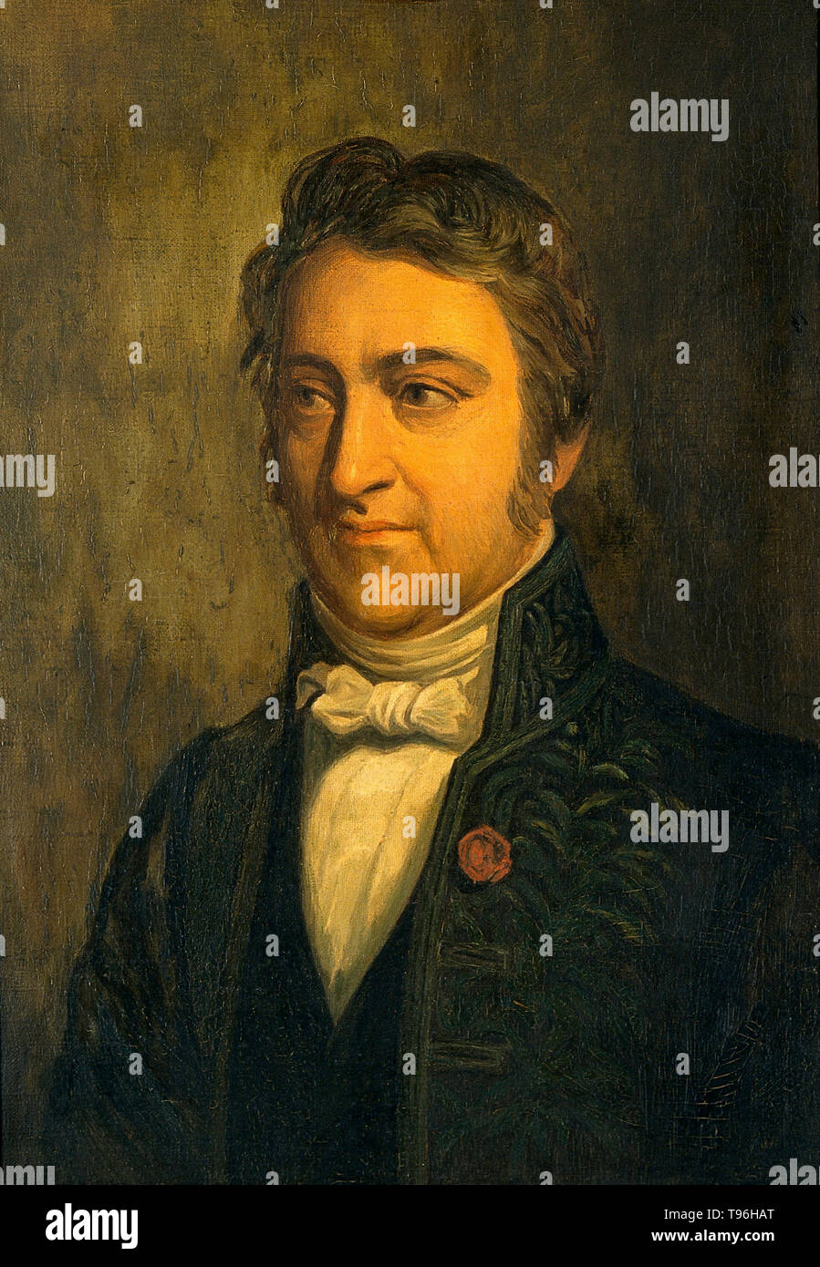 Pelletier (Mars 22, 1788 - Juillet 19, 1842) était un pharmacien français. Il a collaboré avec Joseph Bienaimé Caventou (30 juin 1795 - 5 mai 1877) dans un laboratoire parisien situé derrière un apothicaire. Il a été un pionnier dans l'utilisation de solvants doux d'isoler un certain nombre de principes actifs de plantes, de réaliser une étude d'alcaloïdes à partir de légumes. Banque D'Images