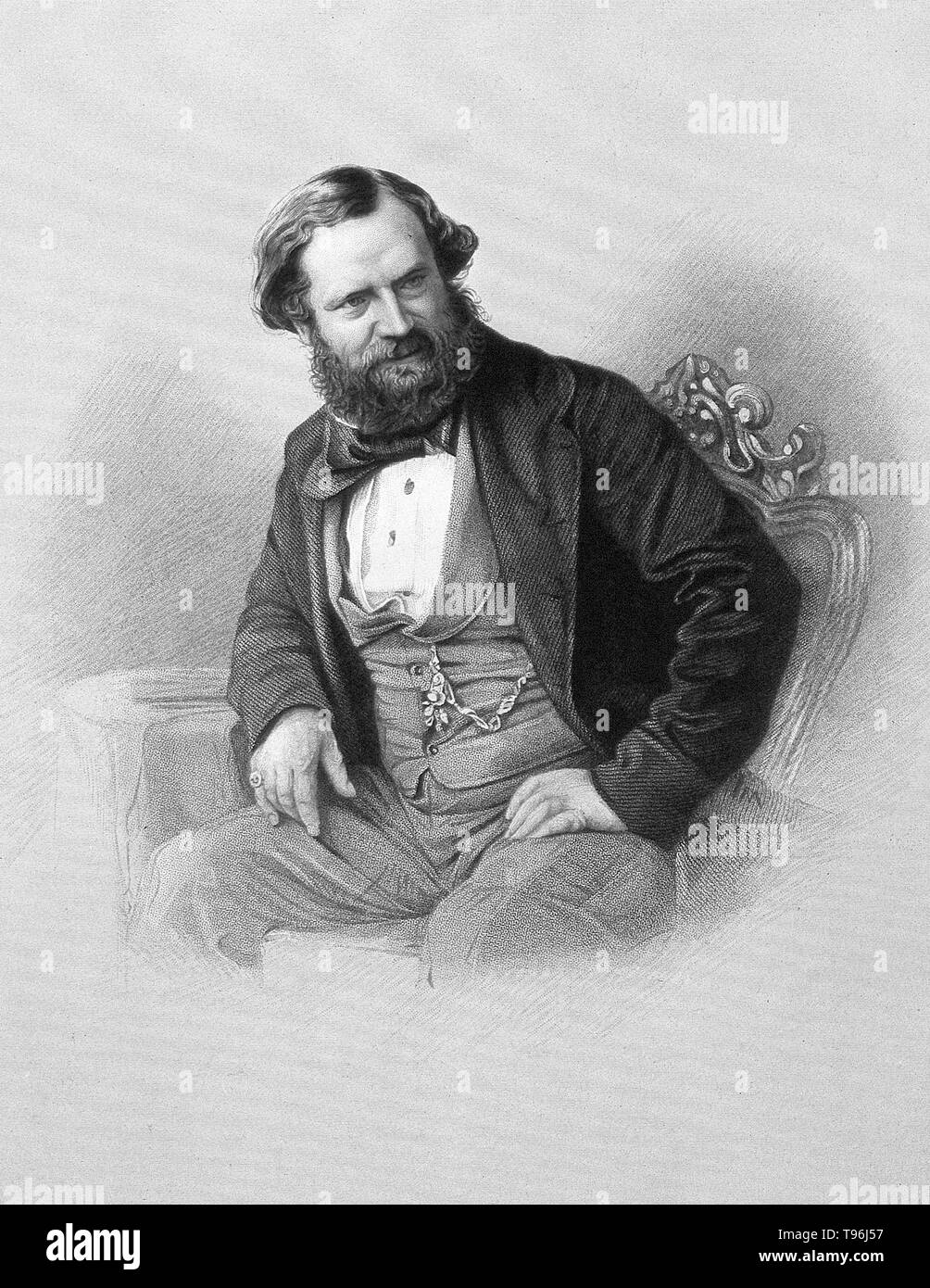 Albert Richard Smith (24 mai 1816 - 23 mai 1860) était un auteur anglais, artiste du spectacle, et alpiniste. Il a abandonné son travail médical en faveur de l'écriture. Si un journaliste plutôt qu'une figure littéraire, il a été l'un des écrivains les plus populaires de son temps, et d'un humoriste préféré. Il a été un collaborateur régulier à Richard Bentley's Miscellany, dont les pages dans son premier et meilleur livre, le roman Les Aventures de monsieur Ledbury, paru en 1842. Banque D'Images