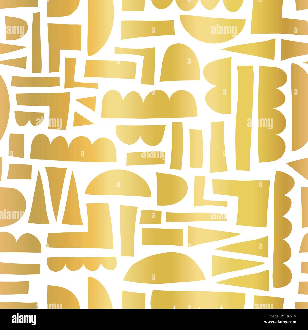 Formes abstraites d'aluminium modèle vectoriel continu style collage papier découpé Illustration de Vecteur