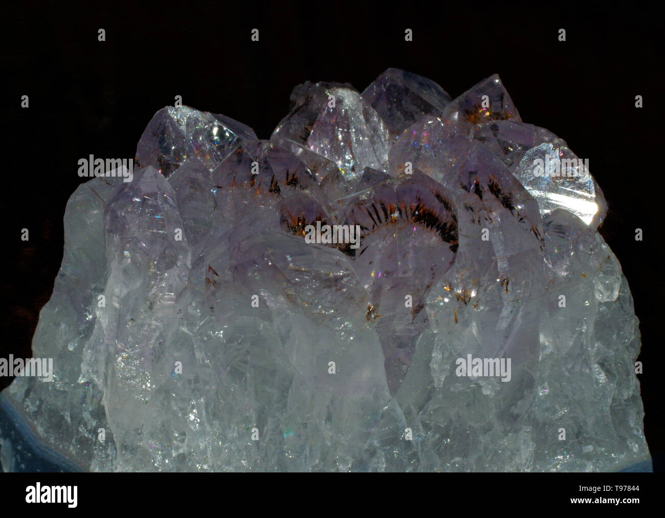 L'améthyste cristal d Brazli isolated close-up Banque D'Images