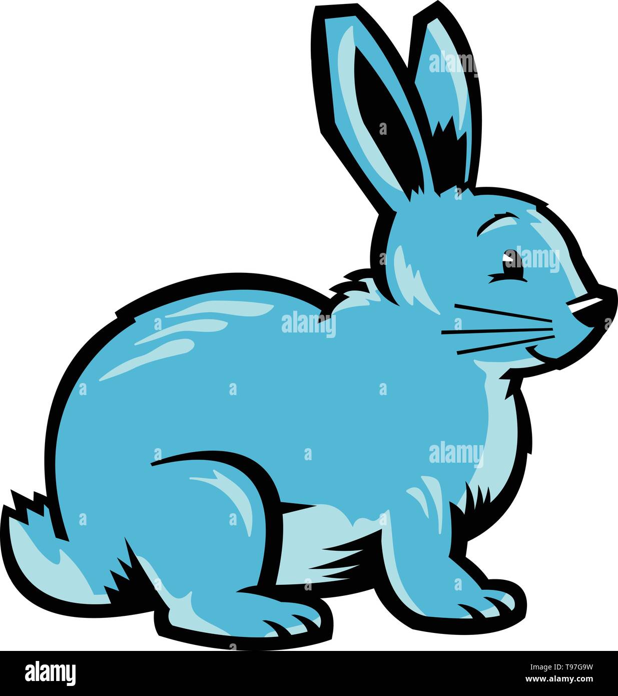 Icône vecteur lapin Cartoon Illustration de Vecteur