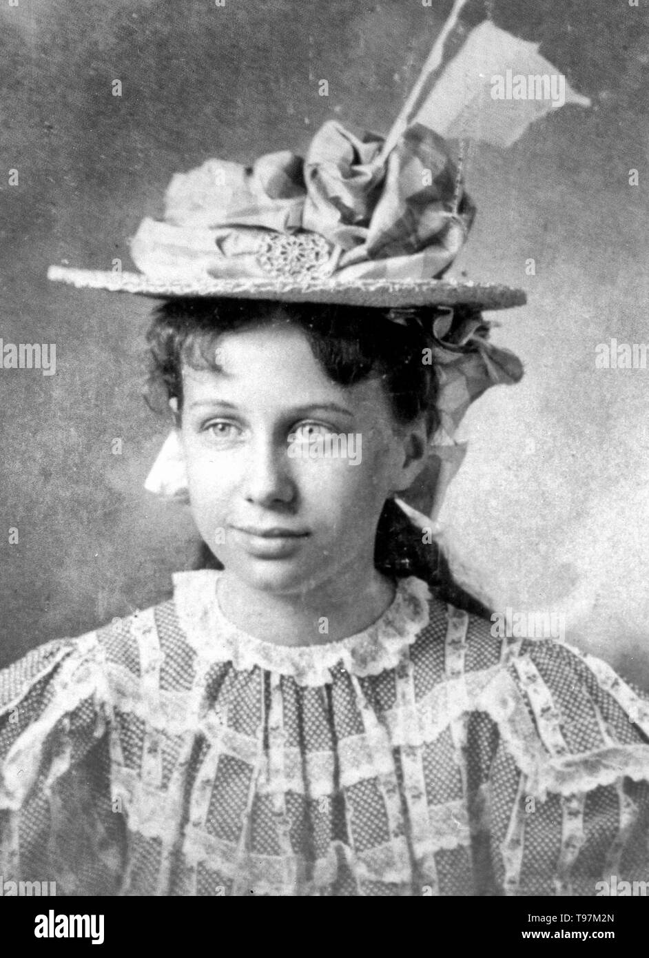 Portrait of a Young Bess Wallace, vers 07/1898 Banque D'Images Portrait of a Young Bess Wallace, vers 07/1898 Banque D'Images