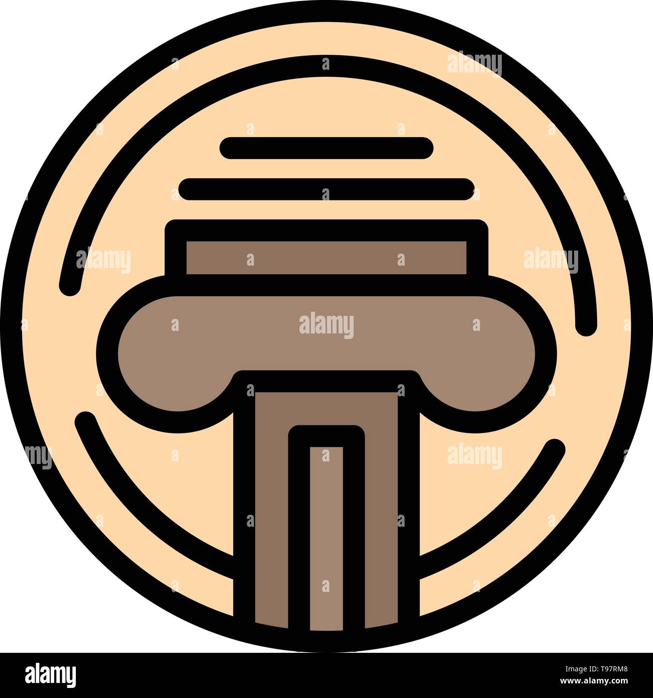 Type d'imprimante, machine à écrire, écrivain, Logo d'entreprise modèle. Télévision couleur Illustration de Vecteur