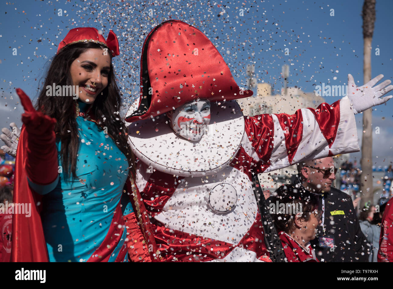 Burlamacco et Ondina, Témoignages du Carnaval Banque D'Images