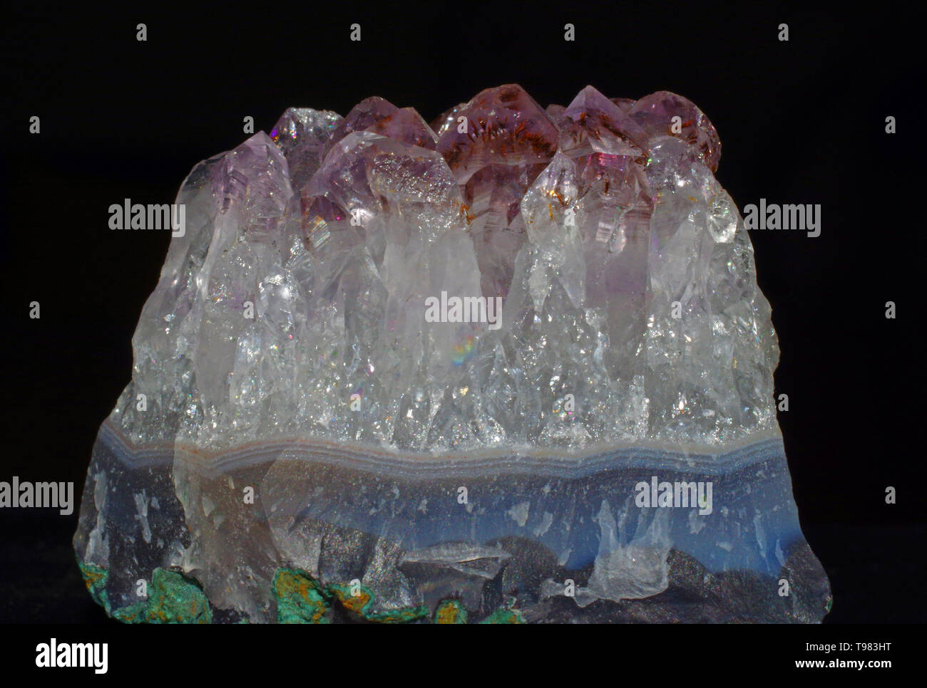 L'améthyste cristal d Brazli isolated close-up Banque D'Images