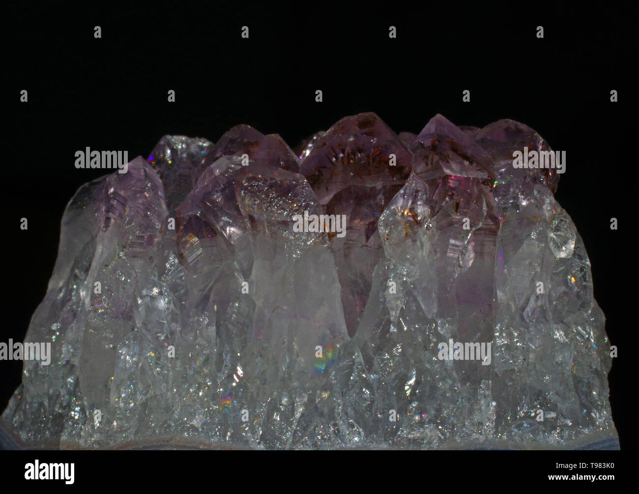 L'améthyste cristal d Brazli isolated close-up Banque D'Images