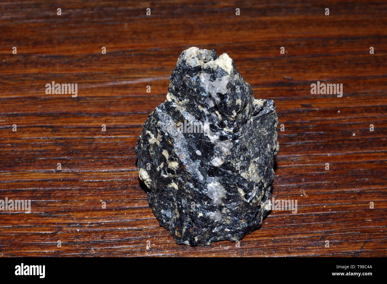 Ilvaite rocher de l'île d'Elbe (Italie) isolées close-up Banque D'Images