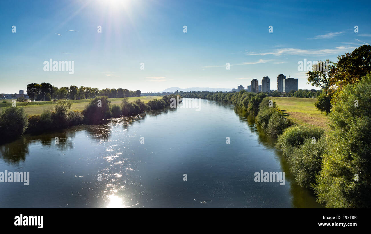 Endroit calme River enregistrer à Zagreb, Croatie Banque D'Images