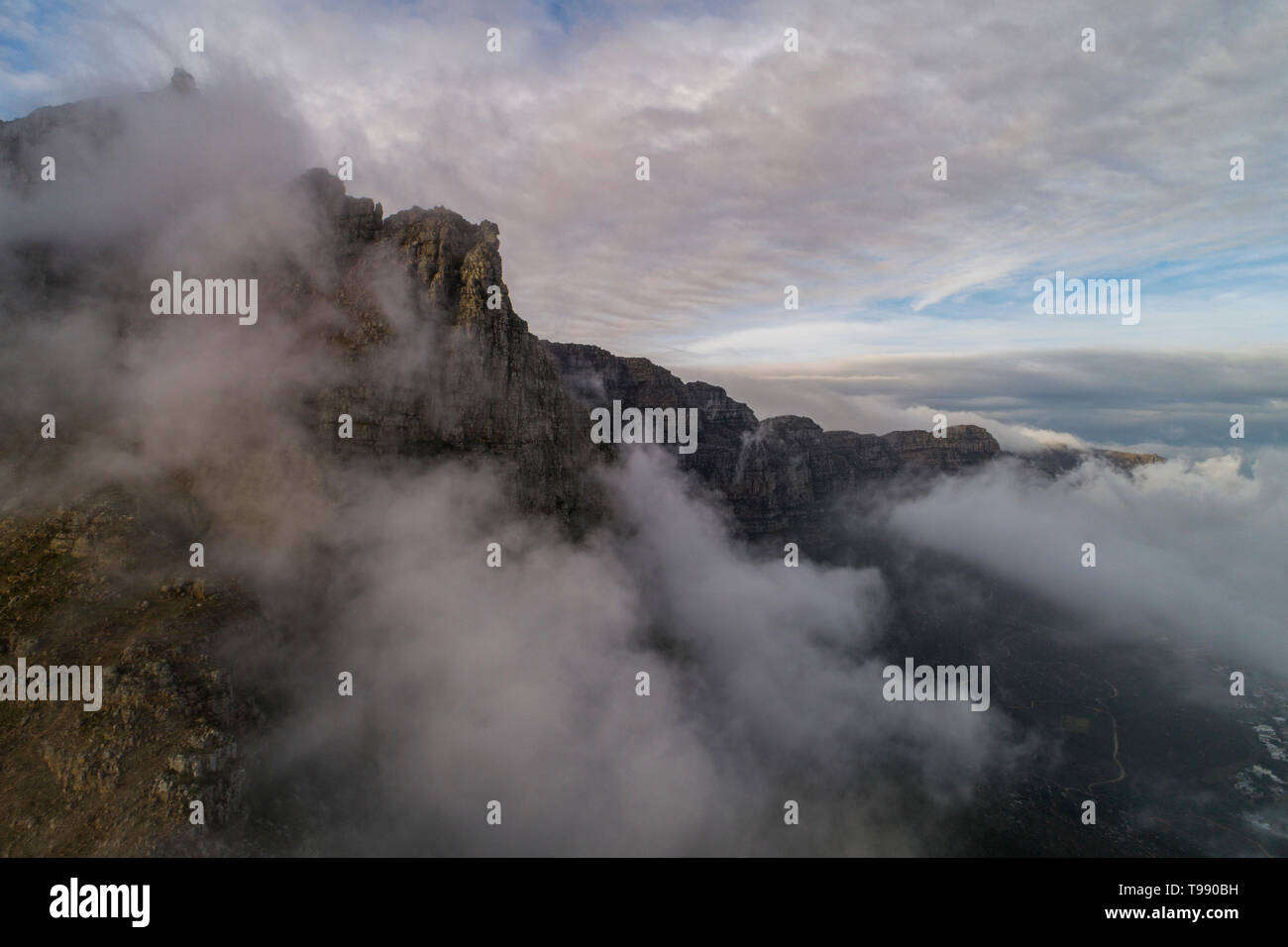 Table Mountain, Cape Town, Afrique du Sud Banque D'Images