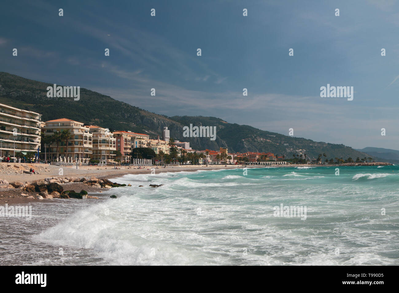 Mediterranean Resort. Menton, Nice, France Banque D'Images