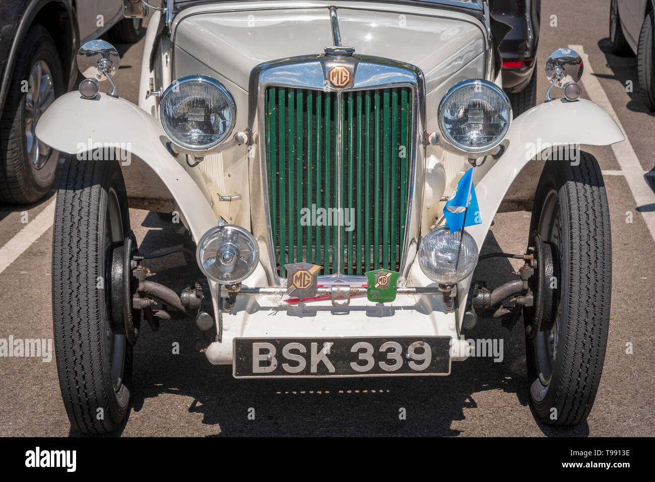 Voiture de sport MG classique. MG TC. Banque D'Images