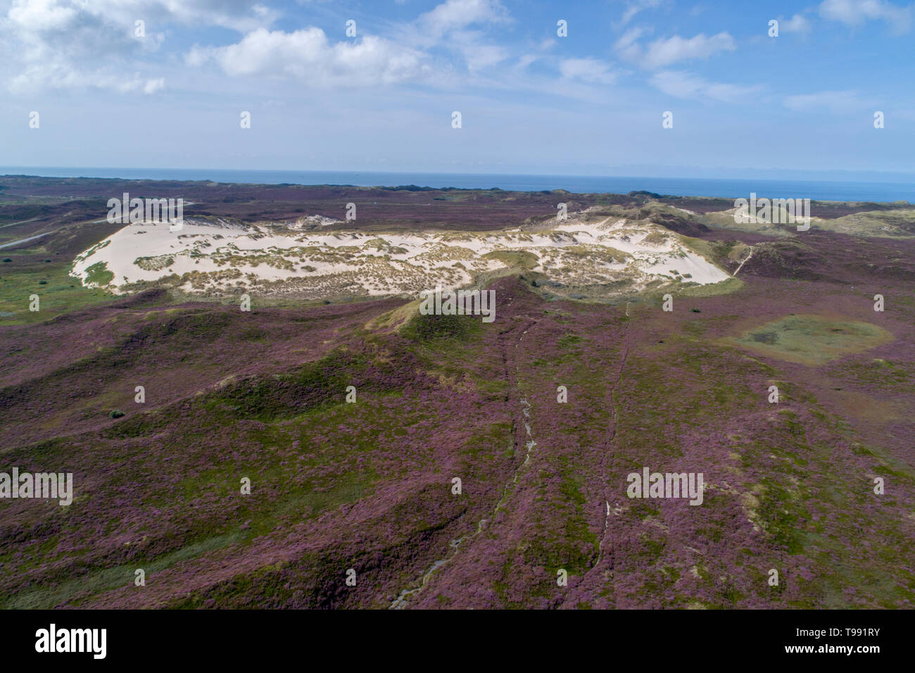 Des photos aériennes de Sylt, en mer du Nord, Allemagne Banque D'Images