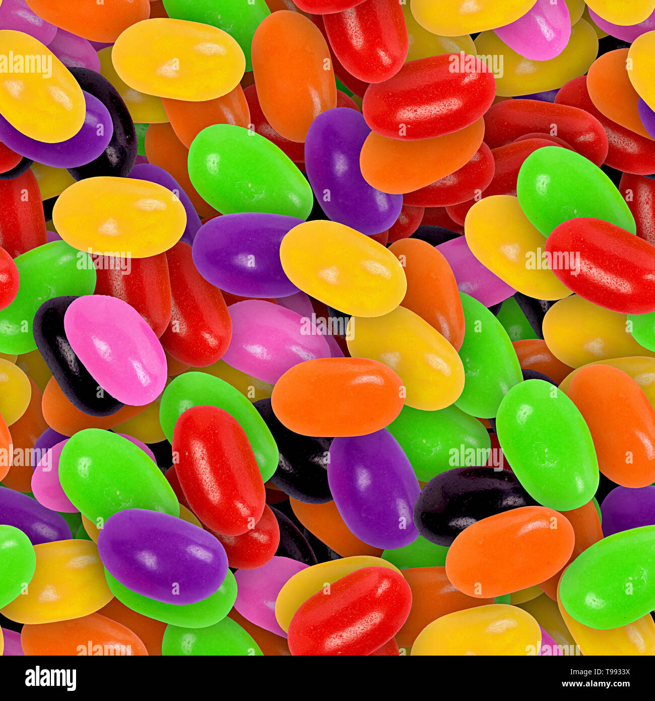 Jelly Bean Candy Seamless Texture Tile Banque D'Images