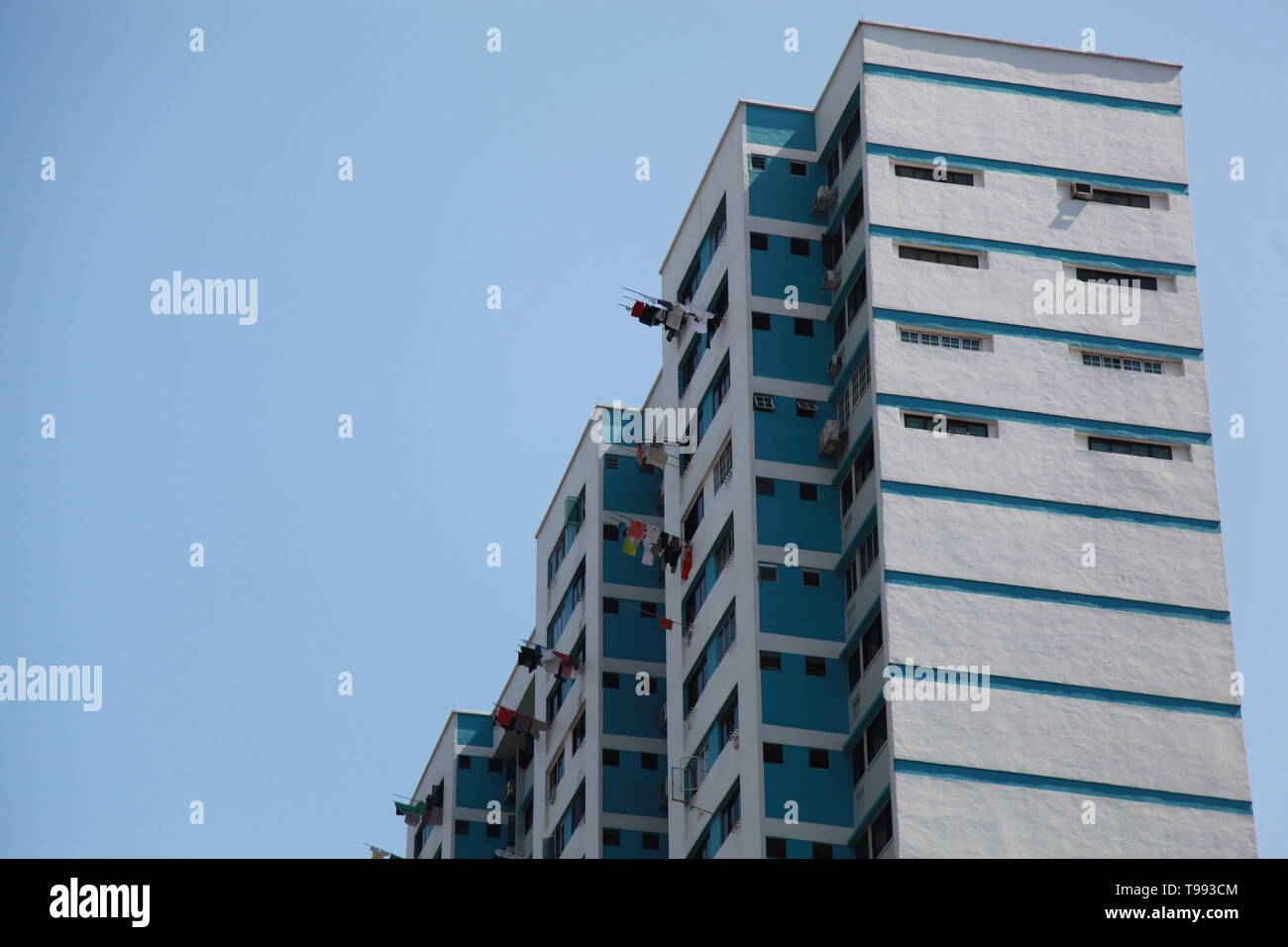 Des tours d'immeuble, quartier central de Singapour Banque D'Images