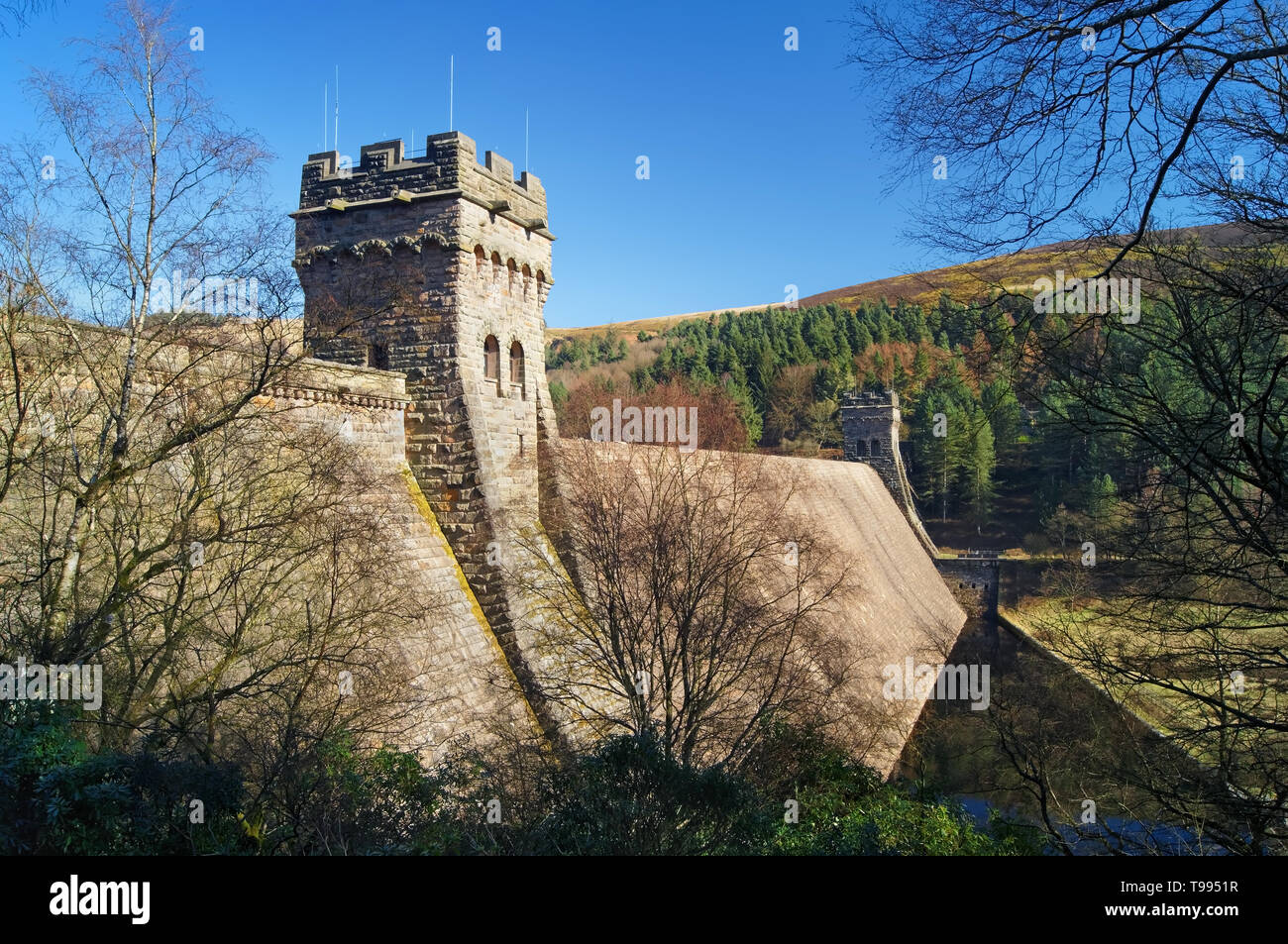 UK,Derbyshire, Peak District,Barrage de Derwent Banque D'Images