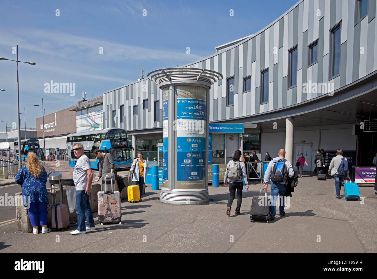 L'aéroport d'Édimbourg, Écosse, Royaume-Uni Banque D'Images