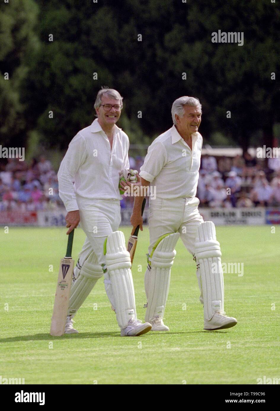 JOHN MAJOR, Bob Hawke, 1991 Banque D'Images