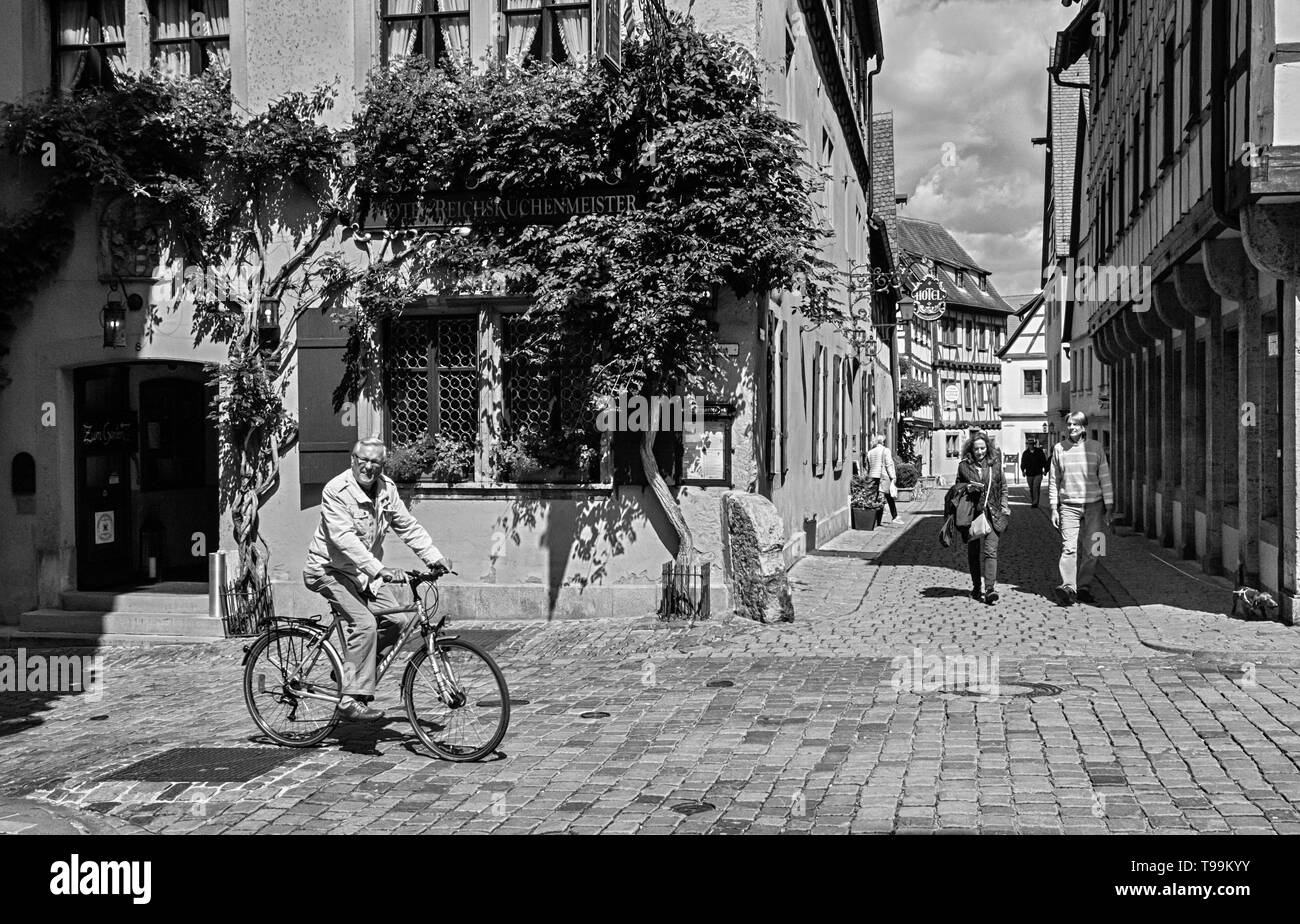 Rothenburg ob der Tauber, une boîte de bijoux en Allemagne. Banque D'Images