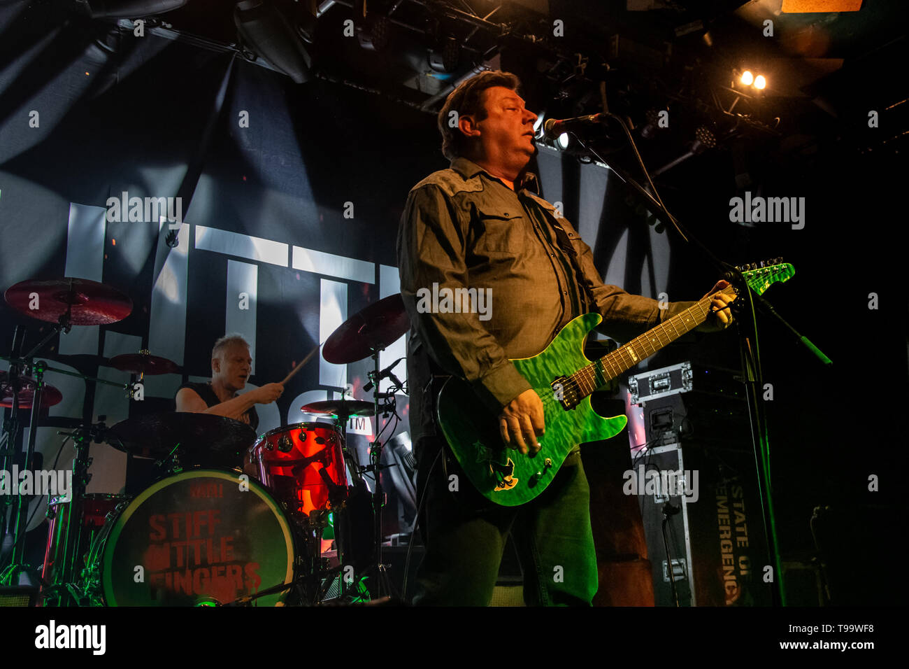 Stiff Little Fingers Vivre à la Glasgow Barrowland 16 mars 2019 dans le cadre de leur week-end montre St Patricks Banque D'Images