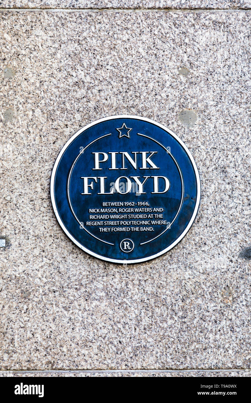 Blue plaque de Pink Floyd Banque D'Images