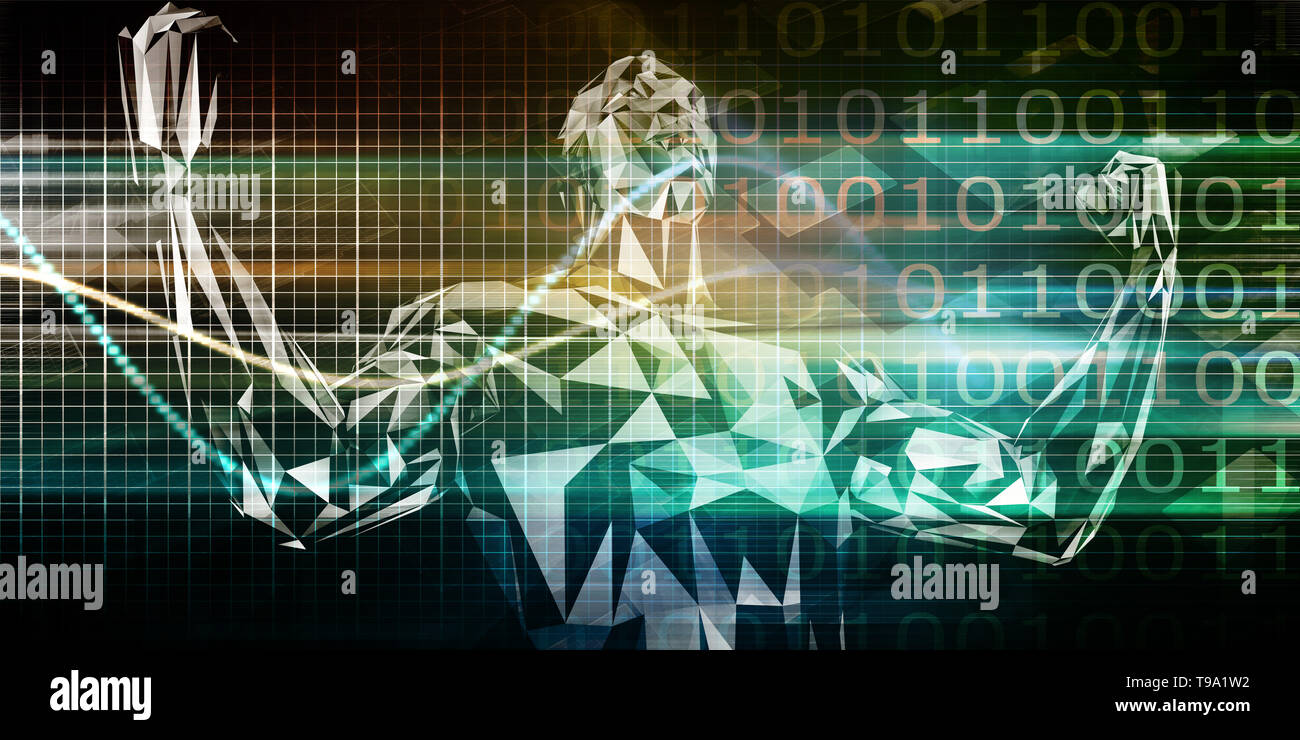 Les droits de l'implant de la technologie comme un concept Illustration Banque D'Images