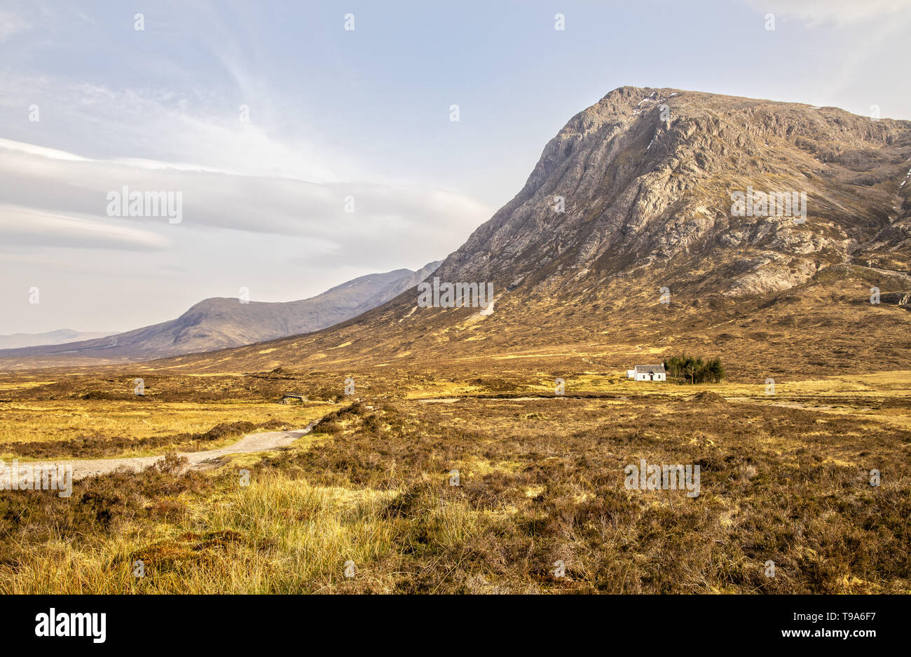 Impression de la vallée de Glen Coe dans les Highlands d'Ecosse Banque D'Images