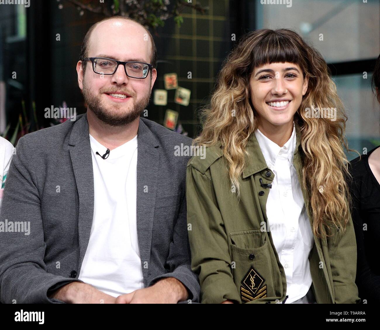 New York, NY, USA. 17 mai, 2019. Mike Wesolowski, Taylor Frey à l'intérieur pour construire AOL Celebrity Series Candids - FRI, AOL Construire Series, New York, NY 17 mai 2019. Crédit : Steve Mack/Everett Collection/Alamy Live News Banque D'Images