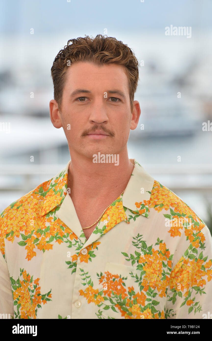 Cannes, France. 18 mai, 2019. CANNES, FRANCE. 18 mai 2019 : Miles Teller au photocall pour la 'trop vieux pour mourir jeune" au 72e Festival de Cannes. Photo Credit : Paul Smith/Alamy Live News Banque D'Images