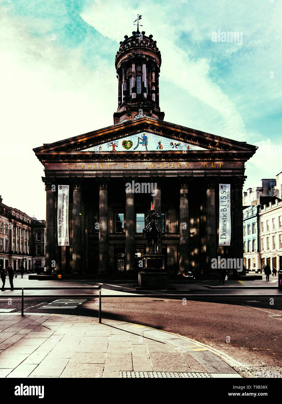 Gallery of Modern Art de avec la statue du duc de Wellington, Glasgow, Écosse Banque D'Images